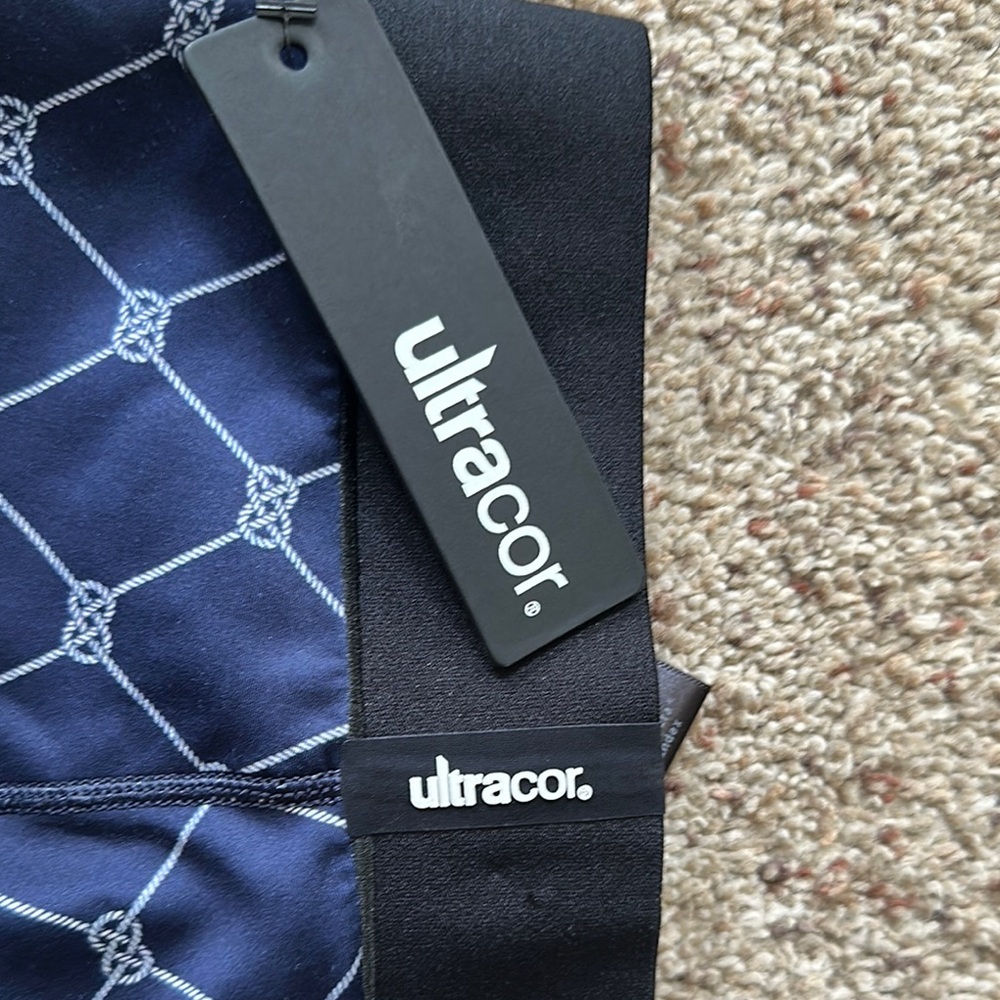 Ultracor Navy Geometric Pattern Leggings - Picture 6 of 6